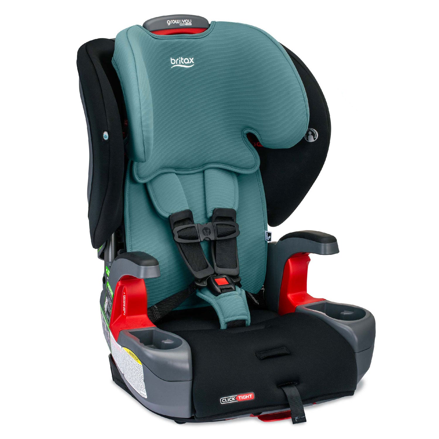 Britax Grow With You ClickTight Harness-2-Booster Seat - Green Contour Safewash