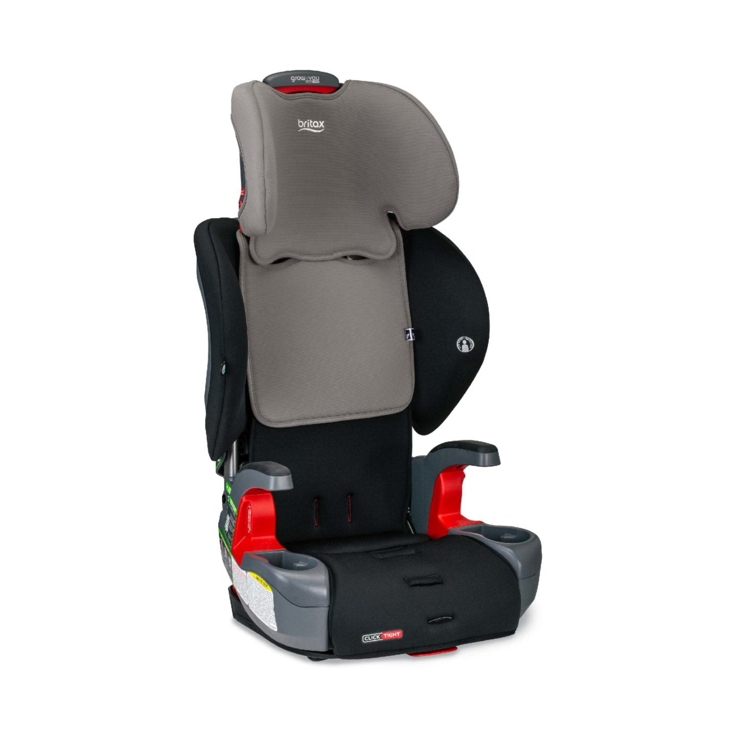 Britax Grow With You ClickTight Harness-2-Booster Seat - Grey Contour Safewash