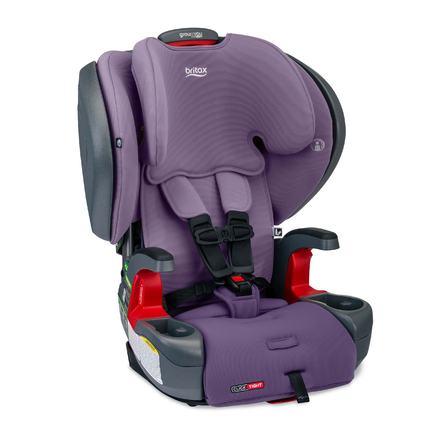 Britax Grow With You ClickTight Plus Harness-2-Booster Seat - Purple Ombre Safewash