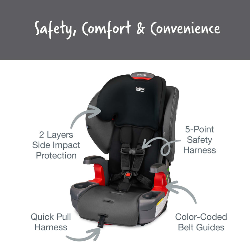 britax dual comfort booster Britax Grow With You Harness Booster Car Seat
