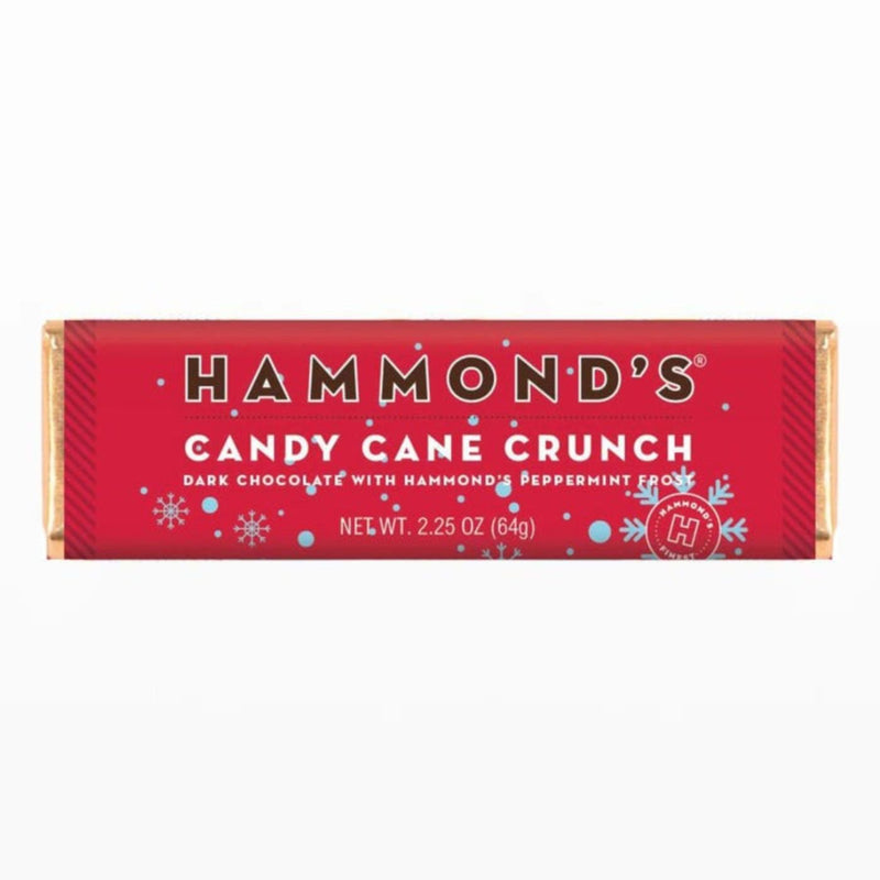 Hammond's Candies Dark Chocolate Candy Bar 2.25oz - Candy Cane Crunch