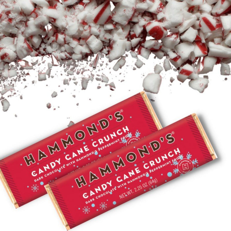 Hammond's Candies Dark Chocolate Candy Bar 2.25oz - Candy Cane Crunch
