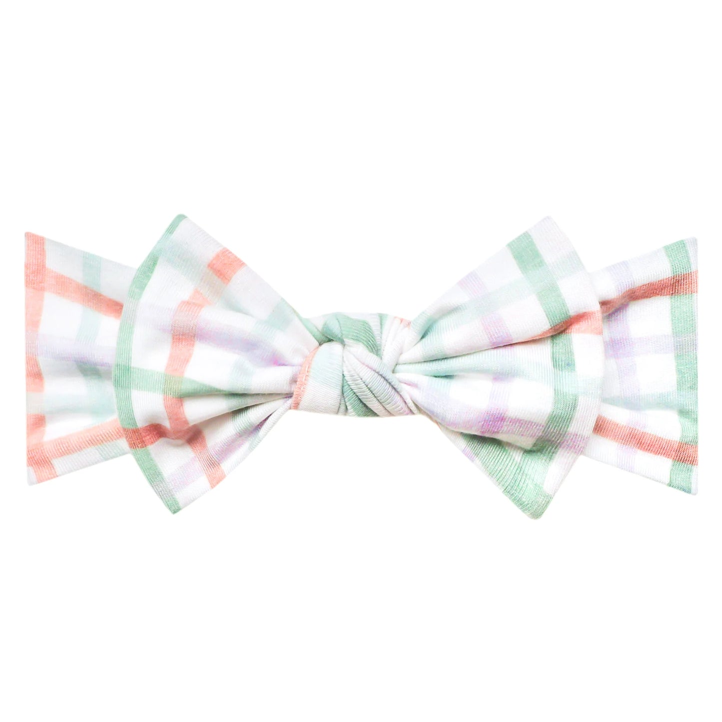 Copper Pearl Knit Headband Bow