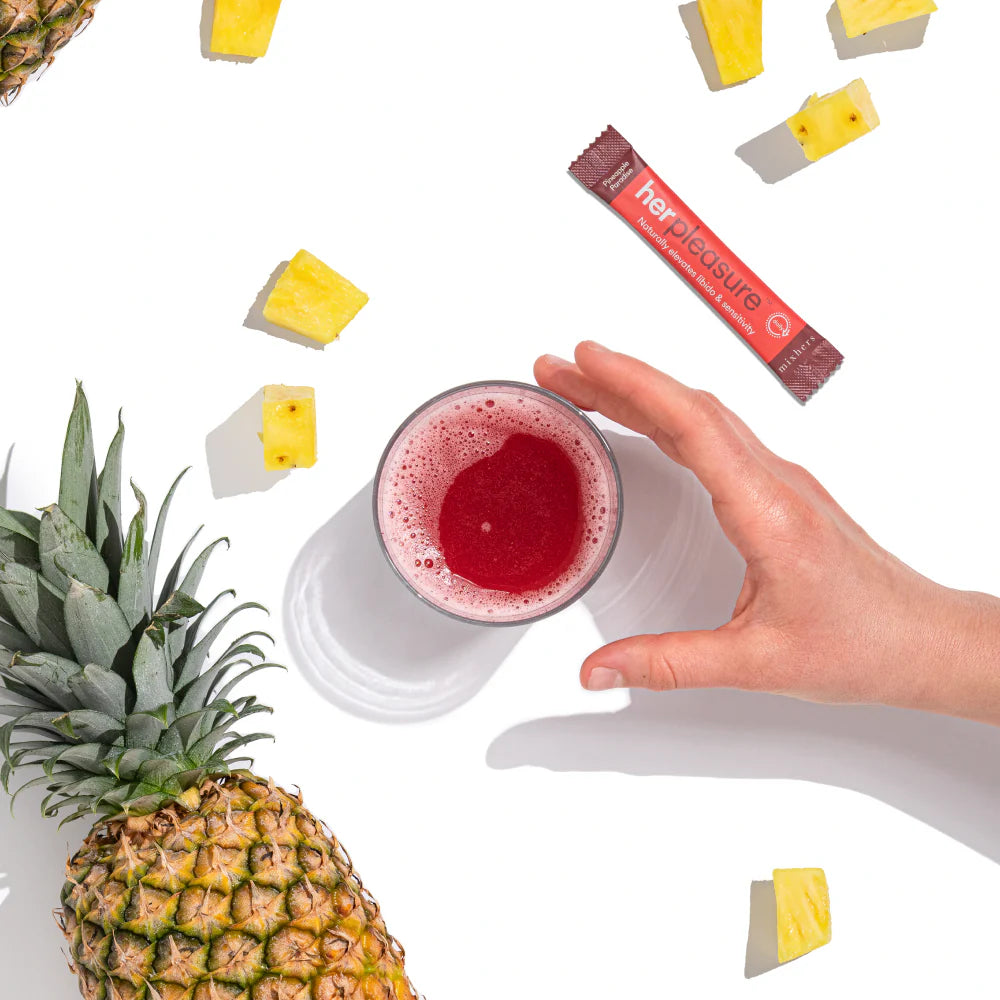 Mixhers Herpleasure Libido Booster Dietary Supplement - Passionfruit + Pineapple Paradise