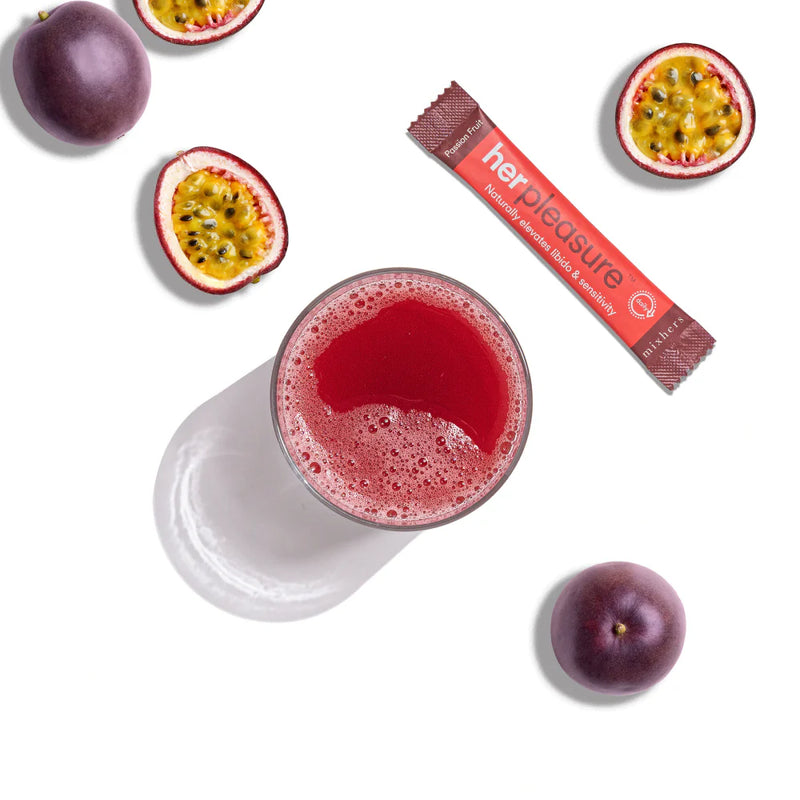 Mixhers Herpleasure Libido Booster Dietary Supplement - Passionfruit + Pineapple Paradise