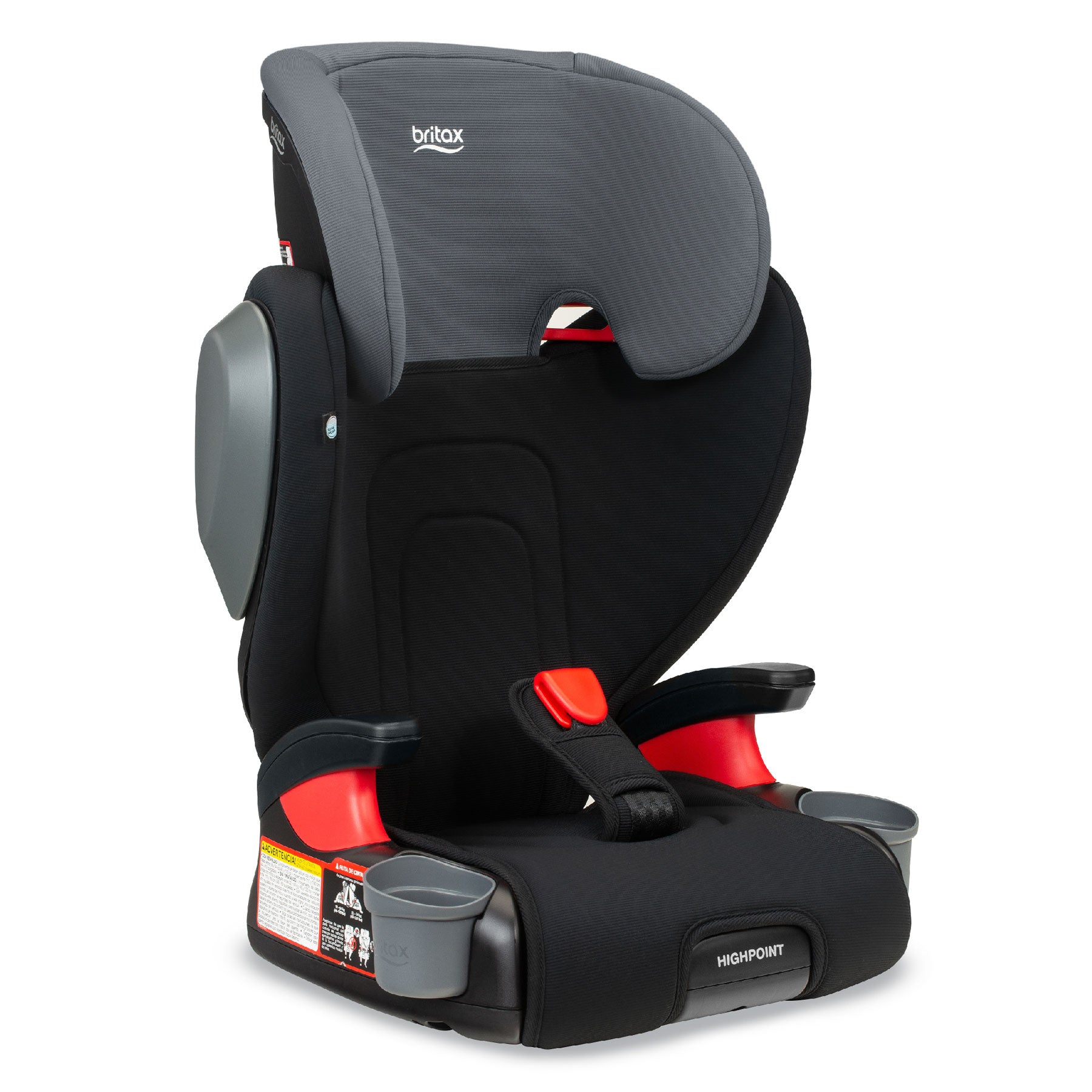 Britax Highpoint 2-Stage Belt-Positioning Booster Car Seat - Safewash Black Ombre