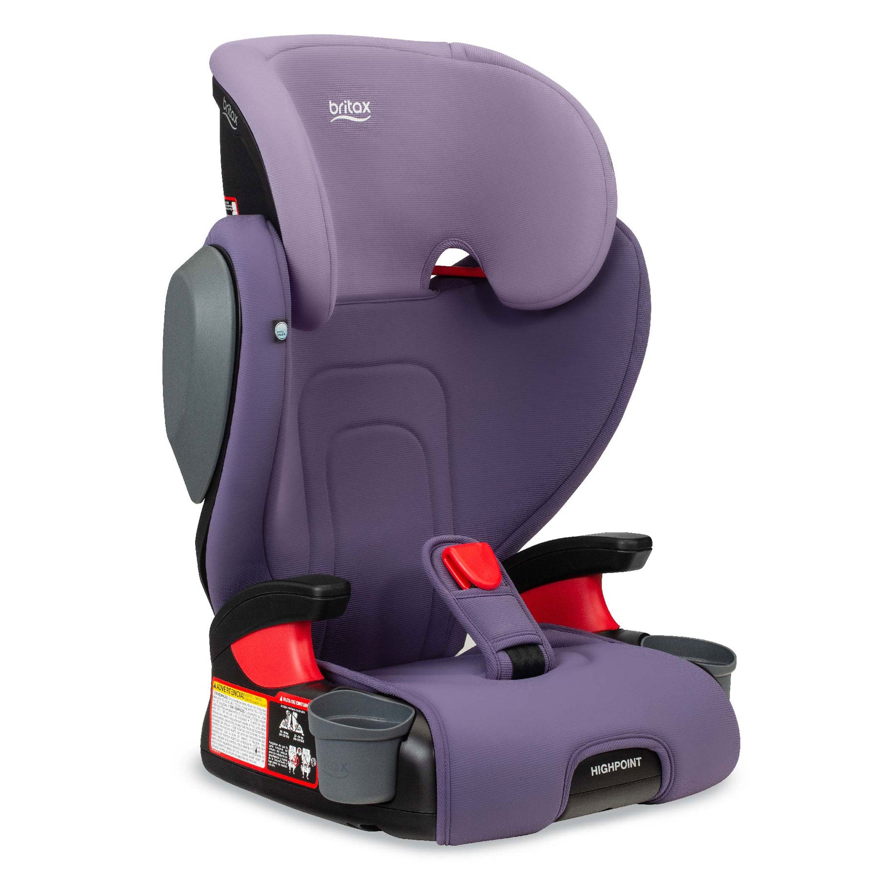Britax Highpoint 2-Stage Belt-Positioning Booster Car Seat - Safewash Purple Ombre