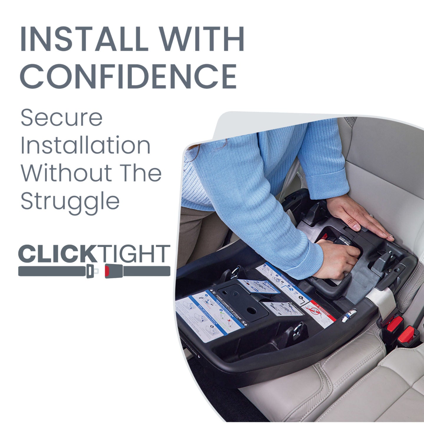 installing britax base Britax Aspen Clicktight Infant Car Seat Base
