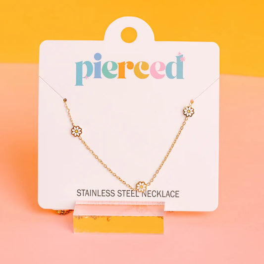 Pierced Co Daisy Necklace