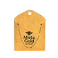Miel & Gold Curb Chain Necklace Pressed Details 1mm 18k Gold Filled