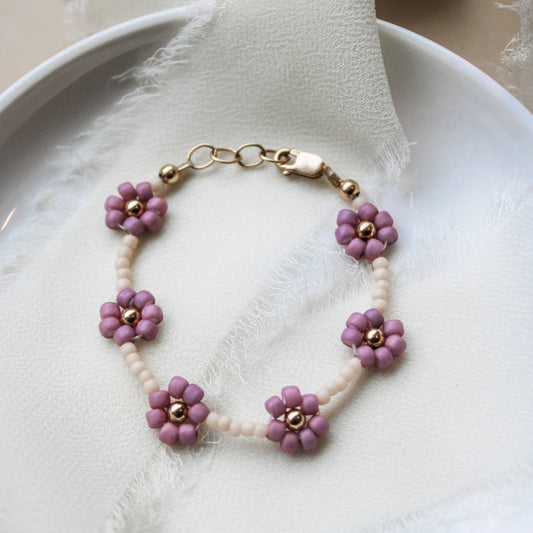 Joyful Bead Company Peony Bracelet - Gold