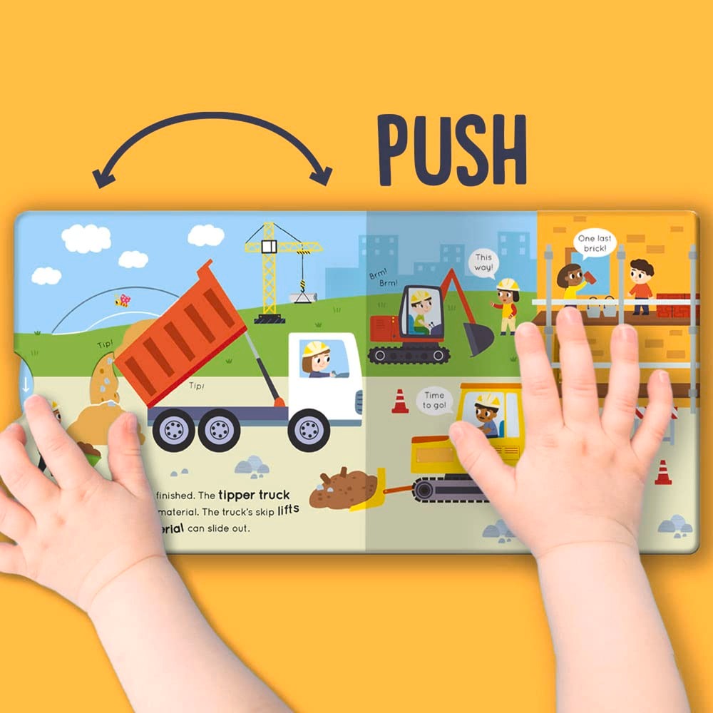 Independent Publishers Group Push Pull Slide Board Book - Diggers