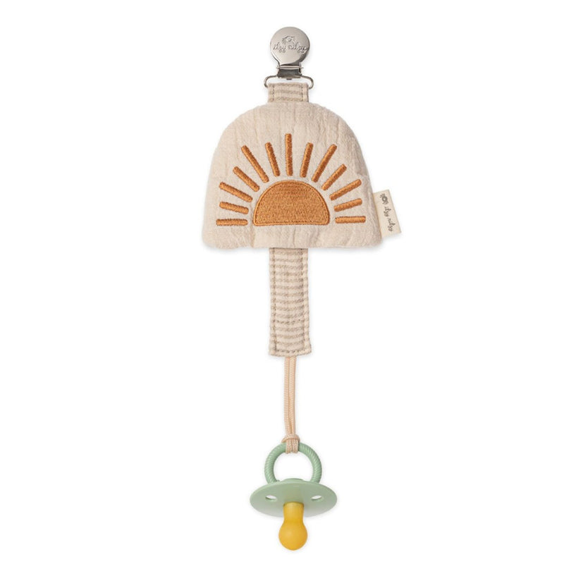 Itzy Ritzy Soothe and Store Pacifier Clip - Sun