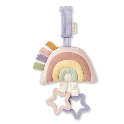 Itzy Ritzy Ritzy Jingle Attachable Travel Toy - Pastel Rainbow