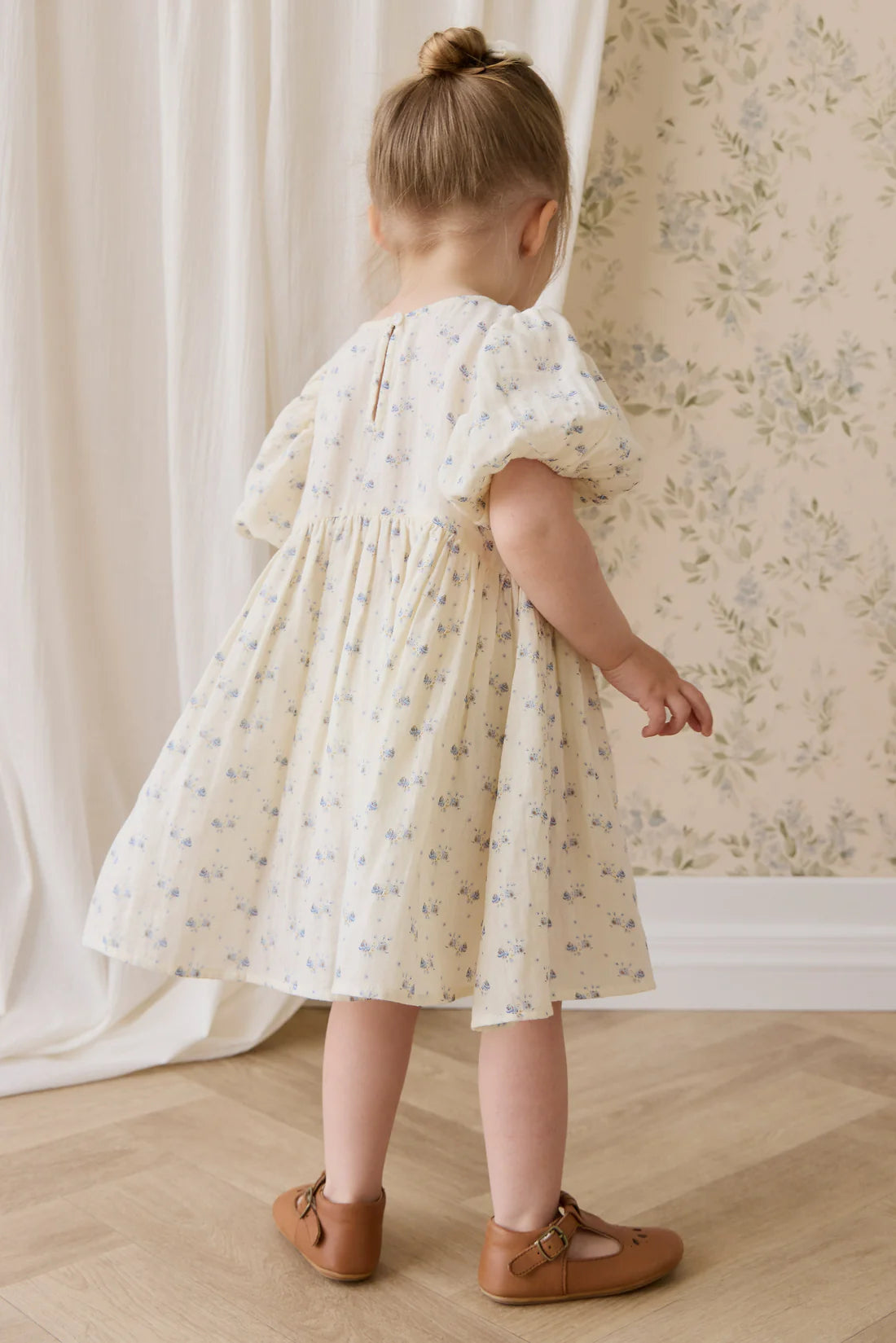 Jamie Kay Organic Cotton Muslin Frannie Dress - Molly Blue