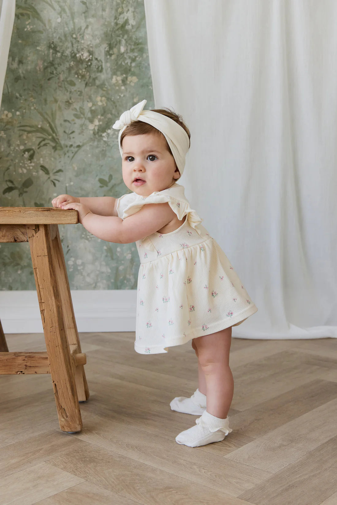 Jamie Kay Organic Cotton Rib Elianna Playsuit - Emma Whisper