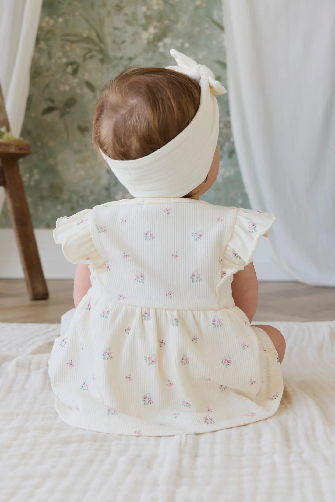 Jamie Kay Organic Cotton Rib Elianna Playsuit - Emma Whisper
