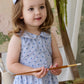 Jamie Kay Organic Cotton Wisteria Dress - Mon Amour Stripe Indigo
