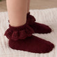 Jamie Kay Frill Ankle Sock - Burgundy