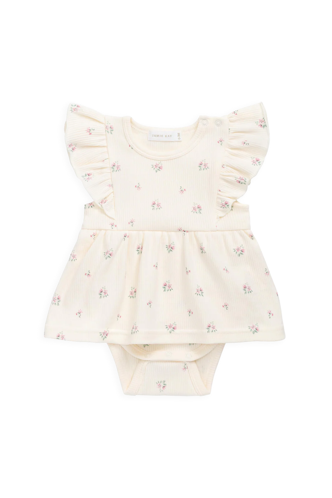 Jamie Kay Organic Cotton Rib Elianna Playsuit - Emma Whisper