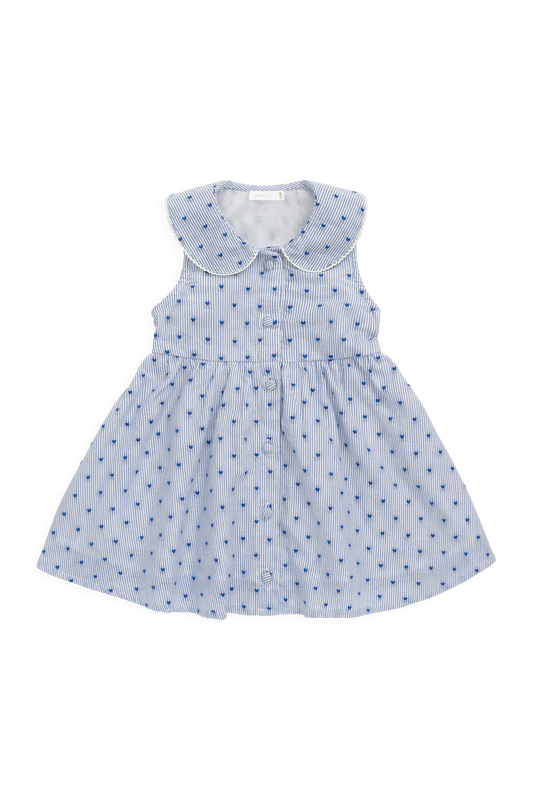 Jamie Kay Organic Cotton Wisteria Dress - Mon Amour Stripe Indigo