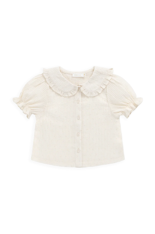 Jamie Kay Organic Cotton Bowie Blouse - Parchment