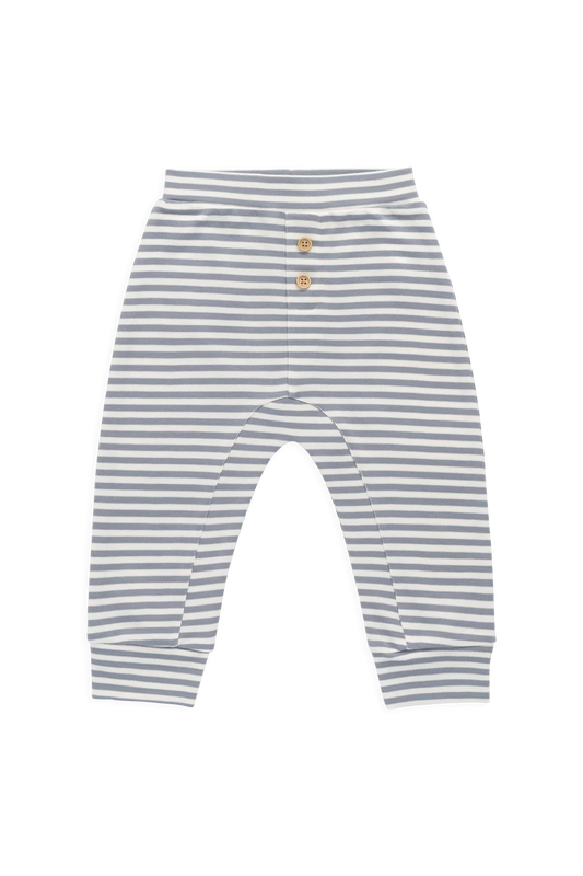 Jamie Kay Pima Cotton Wesley Pant - Narrow Stripe Dawn/Cloud