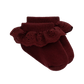 Jamie Kay Frill Ankle Sock - Burgundy