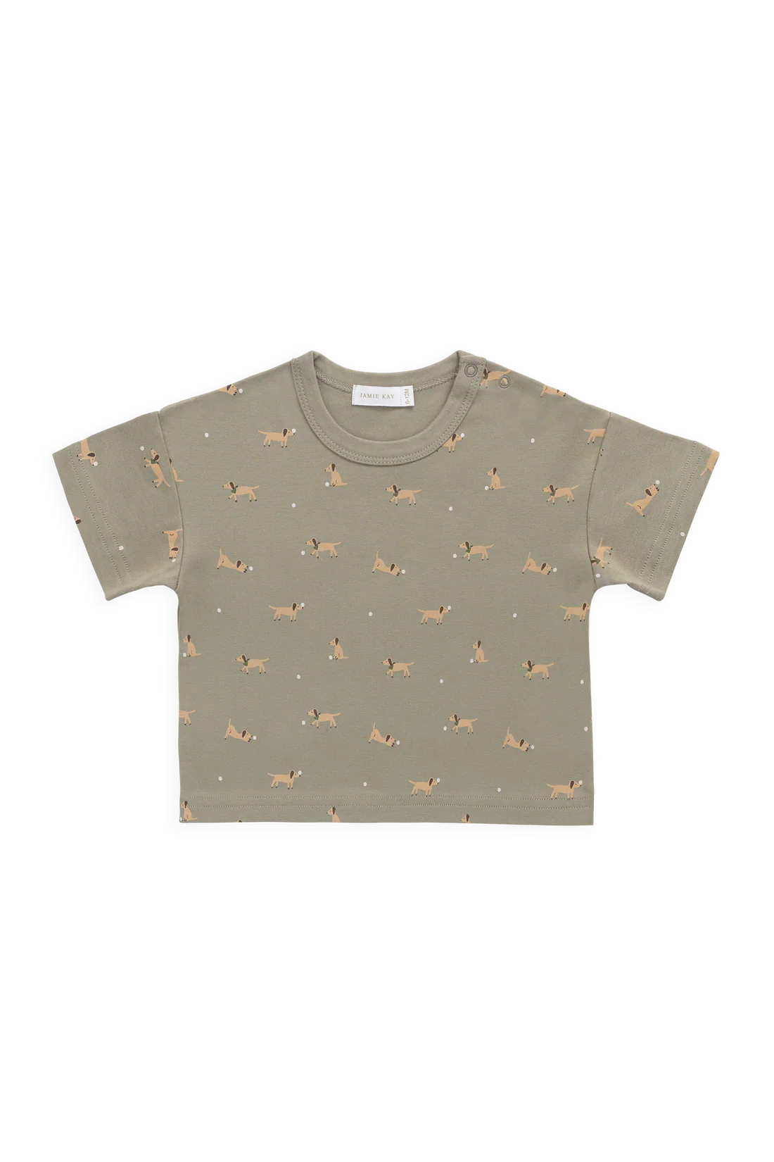 Jamie Kay Pima Cotton Wesley Tee - Play Ball Vert