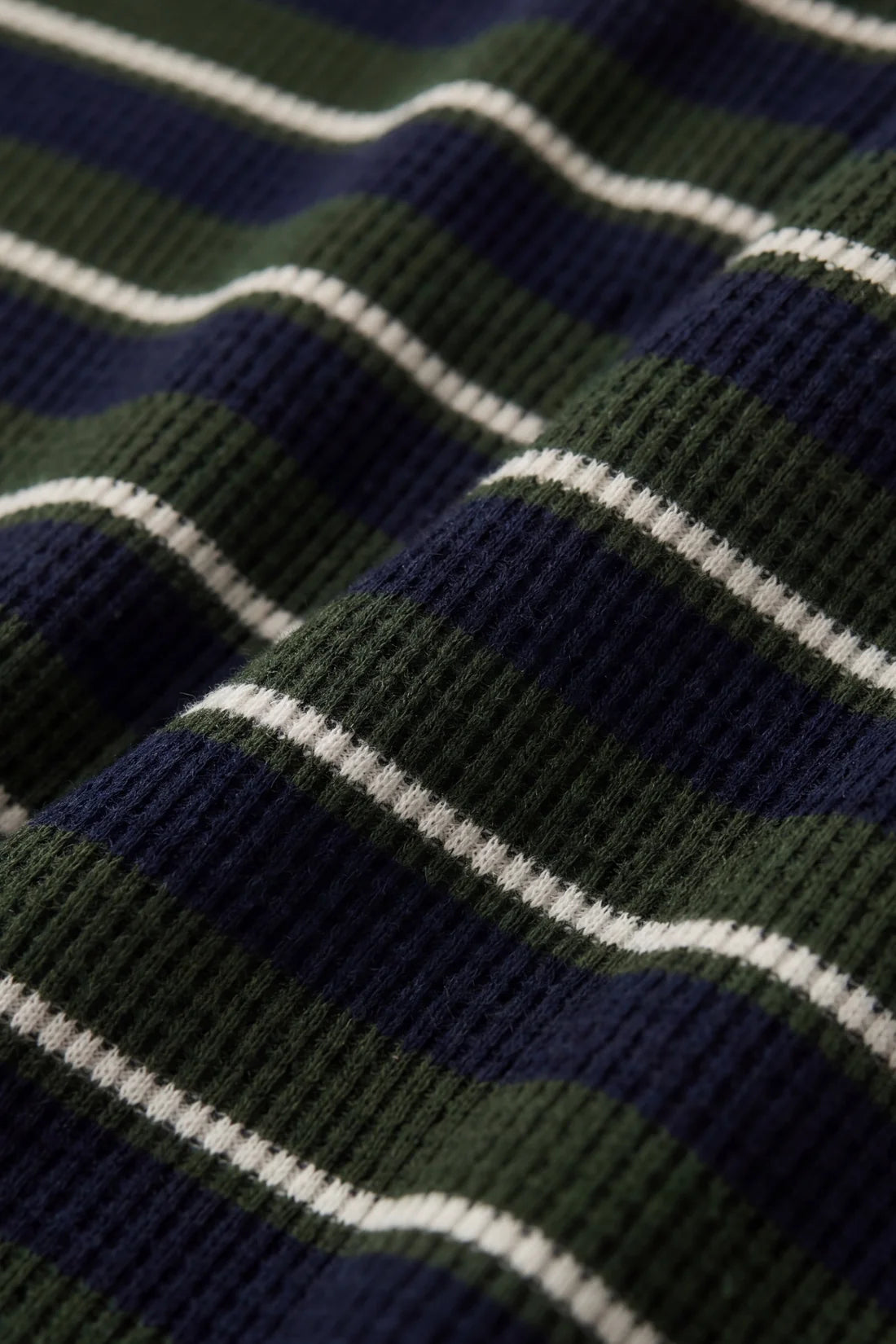 Jamie Kay Organic Cotton Waffle Leith Tee - Maritime Grandeur Stripe