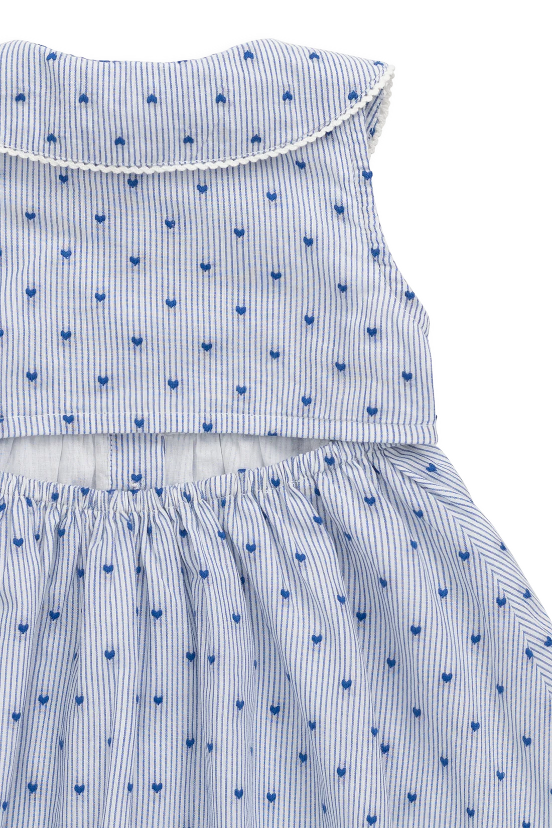 Jamie Kay Organic Cotton Wisteria Dress - Mon Amour Stripe Indigo