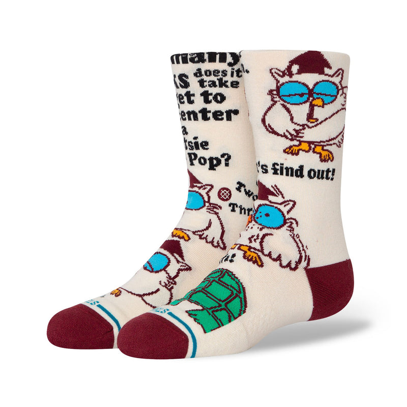 Stance Kids' Crew Socks - Mr Owl - Canvas