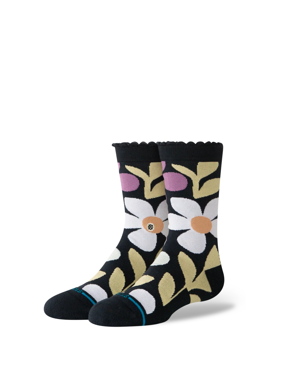 Stance Kids' Crew Socks - Daisy