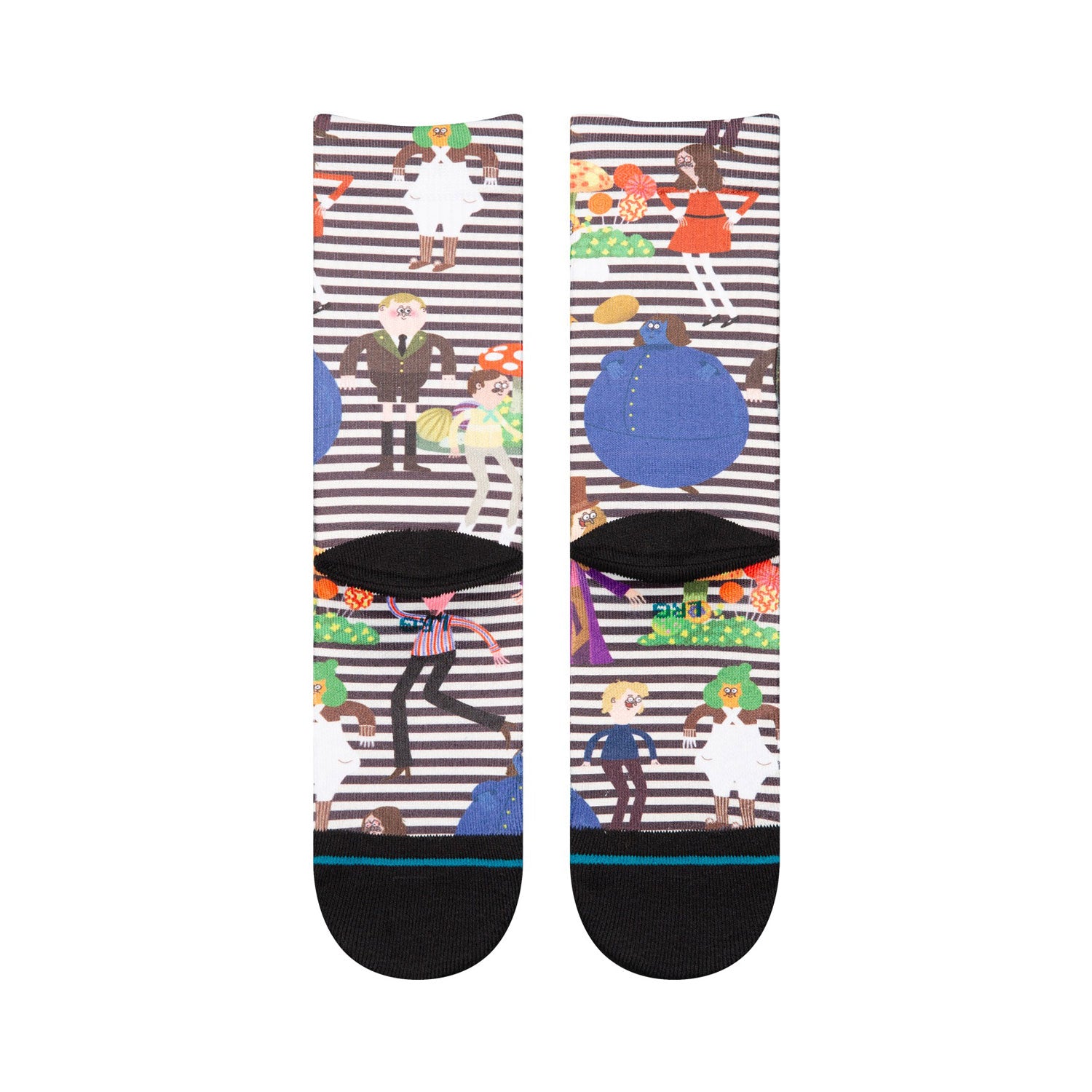 Stance Kids' Crew Socks - Wonka - Black / White
