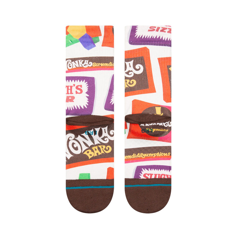 Stance Kids' Crew Socks - Wonka Bars - Brown
