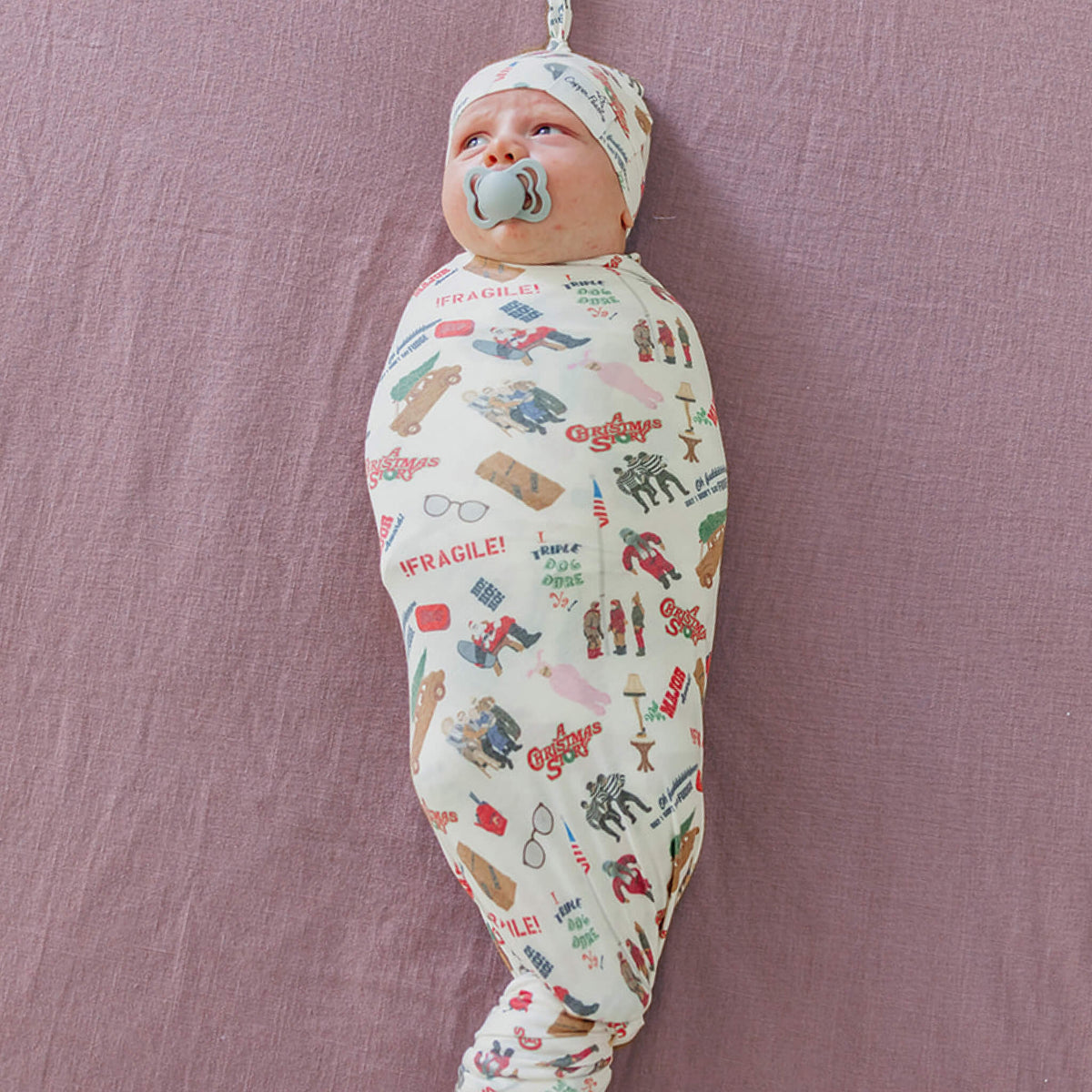 Copper Pearl Knit Swaddle Blanket - a Christmas Story