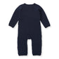 Burts Bees Organic Cotton Quilted Bee Wrap-Front Baby Jumpsuit - Midnight