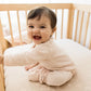 Burts Bees Organic Cotton Quilted Bee Wrap-Front Baby Jumpsuit - Ranunculus