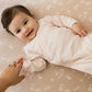 Burts Bees Organic Cotton Quilted Bee Wrap-Front Baby Jumpsuit - Ranunculus