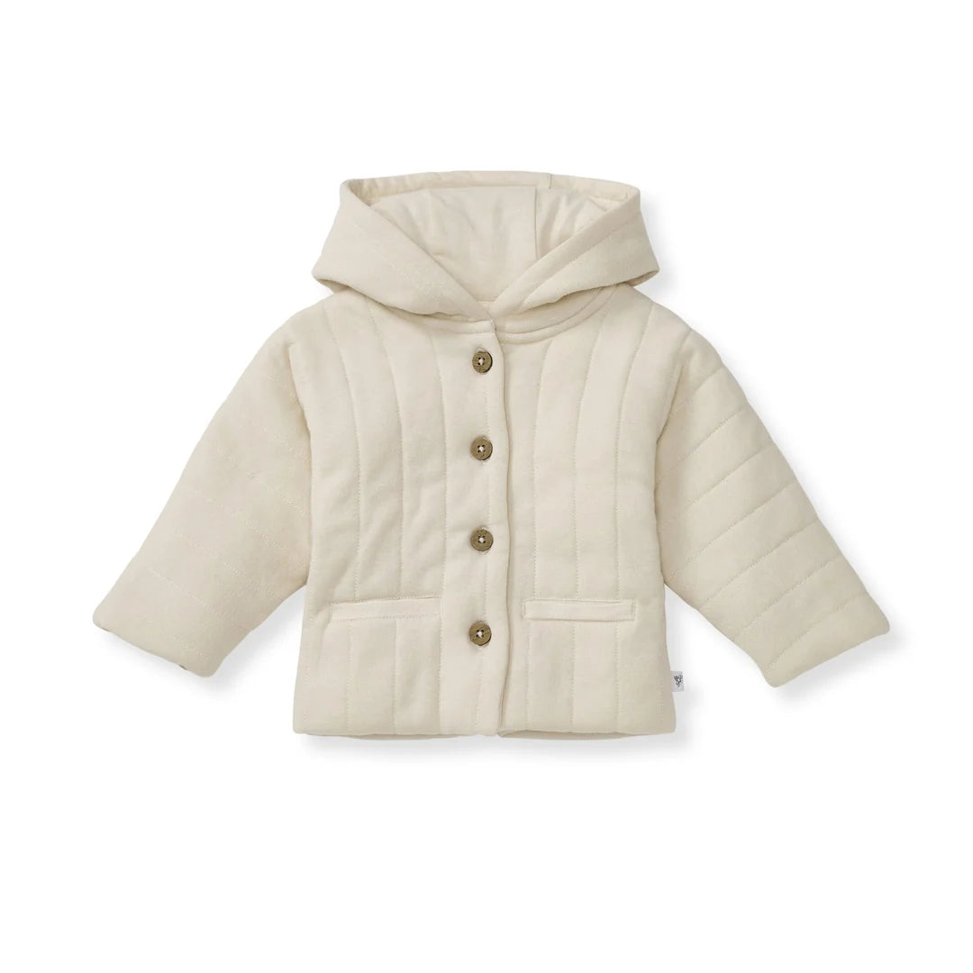 Burts Bees Organic Cotton Quilted Jacket - Oat