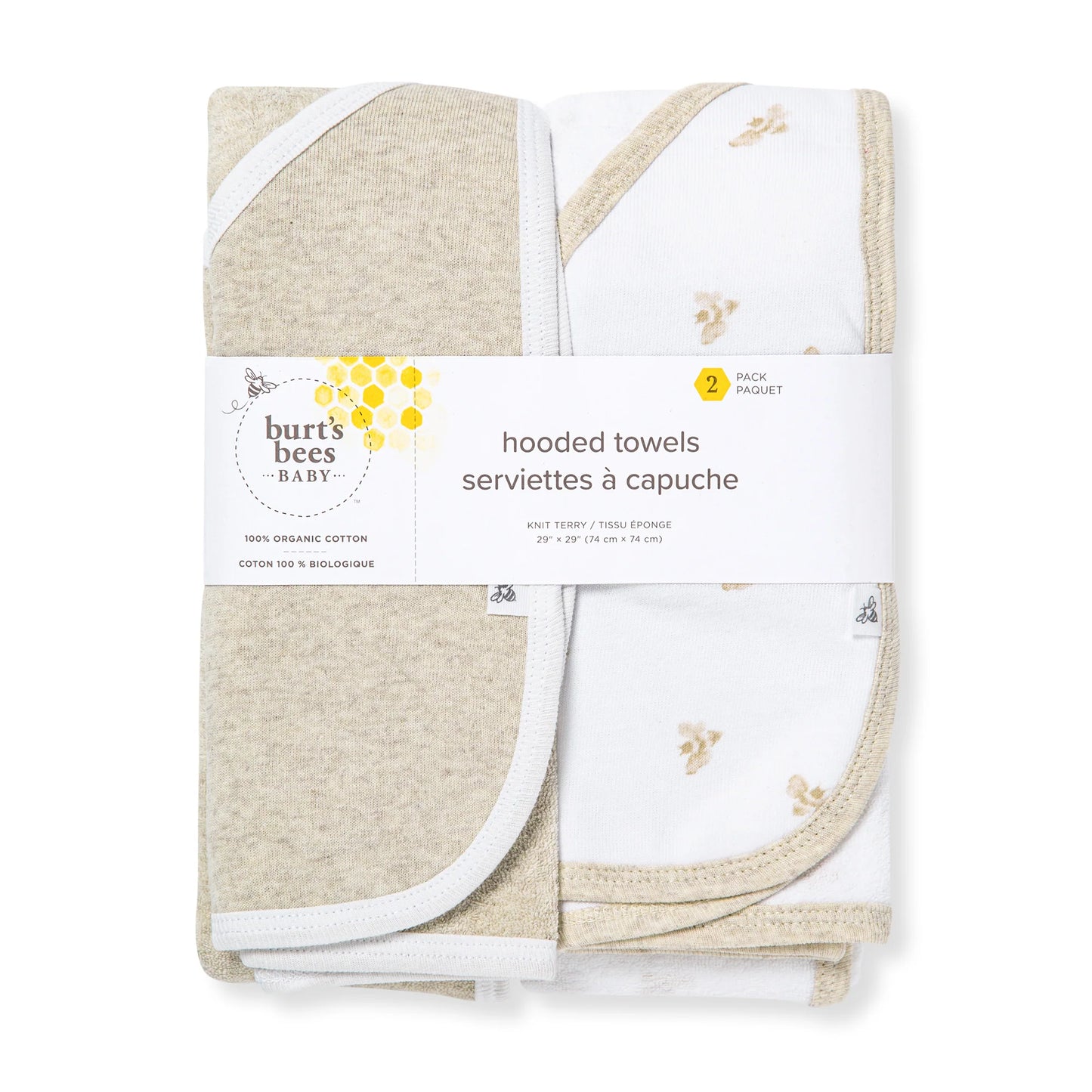 Burts Bees Set of 2 Hooded Towels