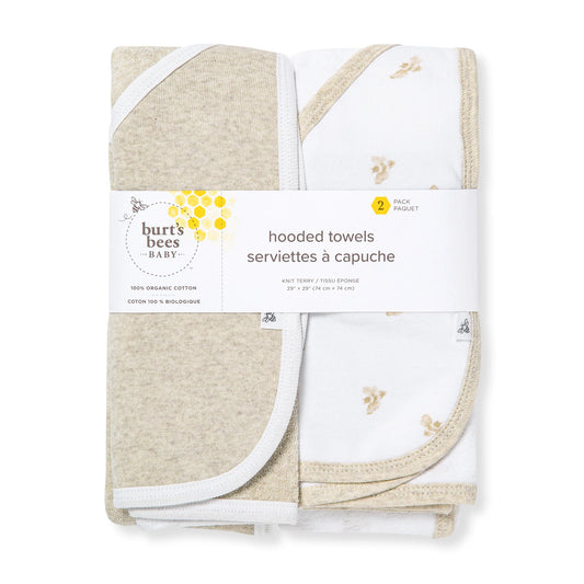 Burts Bees Set of 2 Hooded Towels