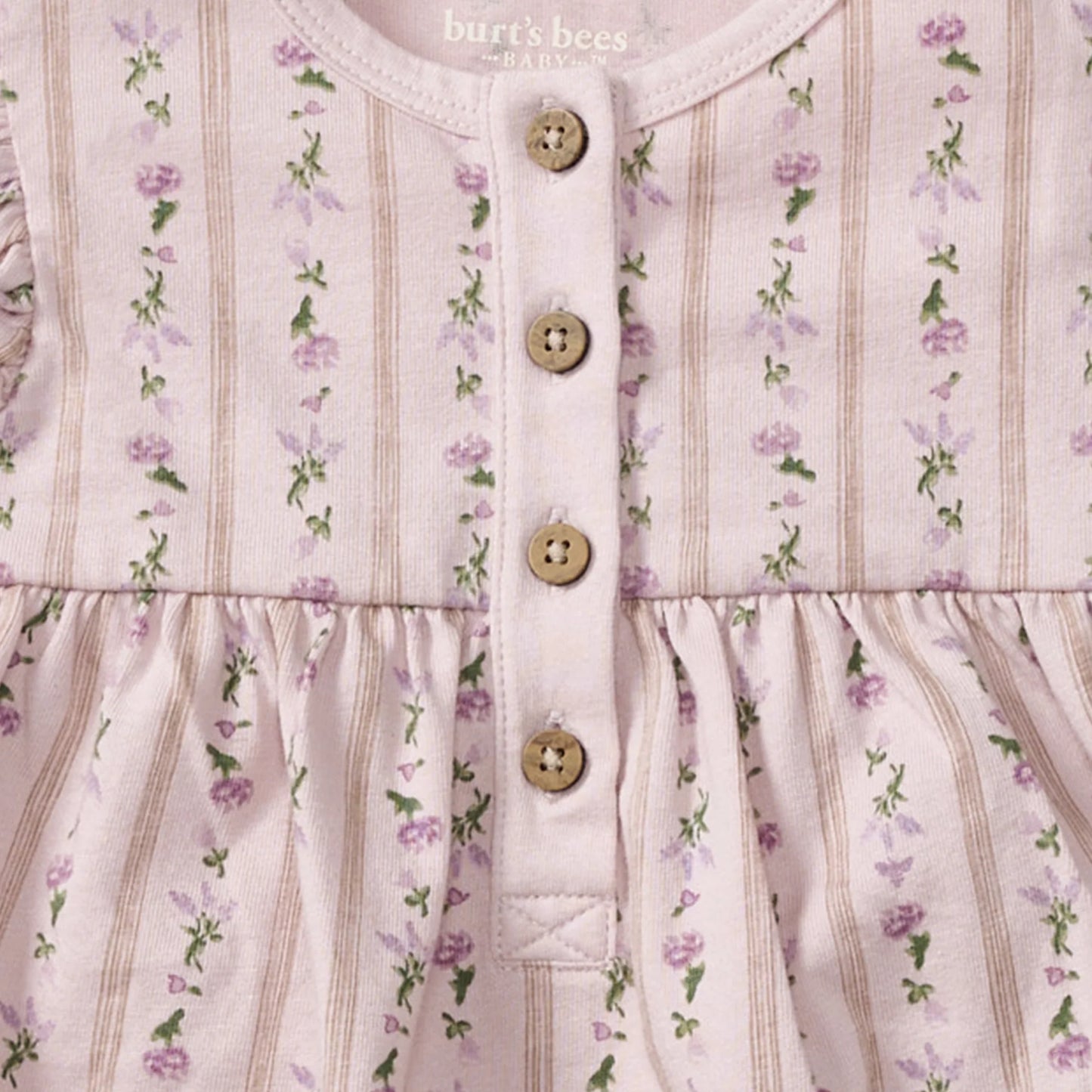 Burt's Bees Farmhouse Floral Jumpsuit - Soft Violet