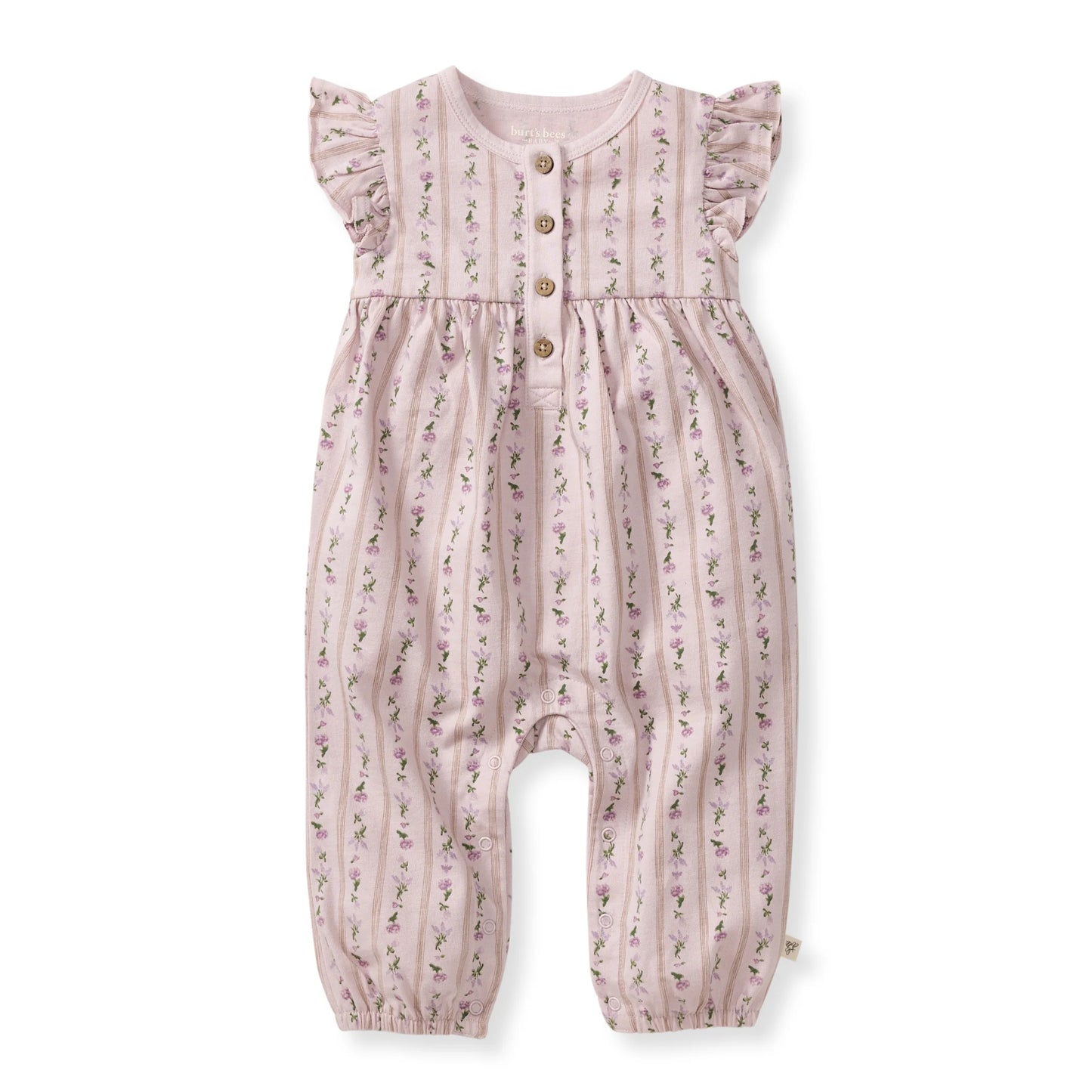 Burt's Bees Farmhouse Floral Jumpsuit - Soft Violet