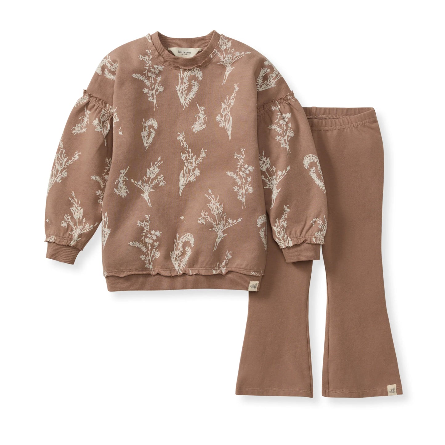 Burt's Bees Little Wildflower Infant Sweatshirt Set - Ginger Loaf