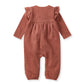 Burt's Bees Dotted Rib Infant Jumpsuit - Cedar
