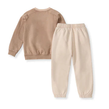 Burt's Bees Acid Wash Infant Sweatshirt Set - Ginger Loaf