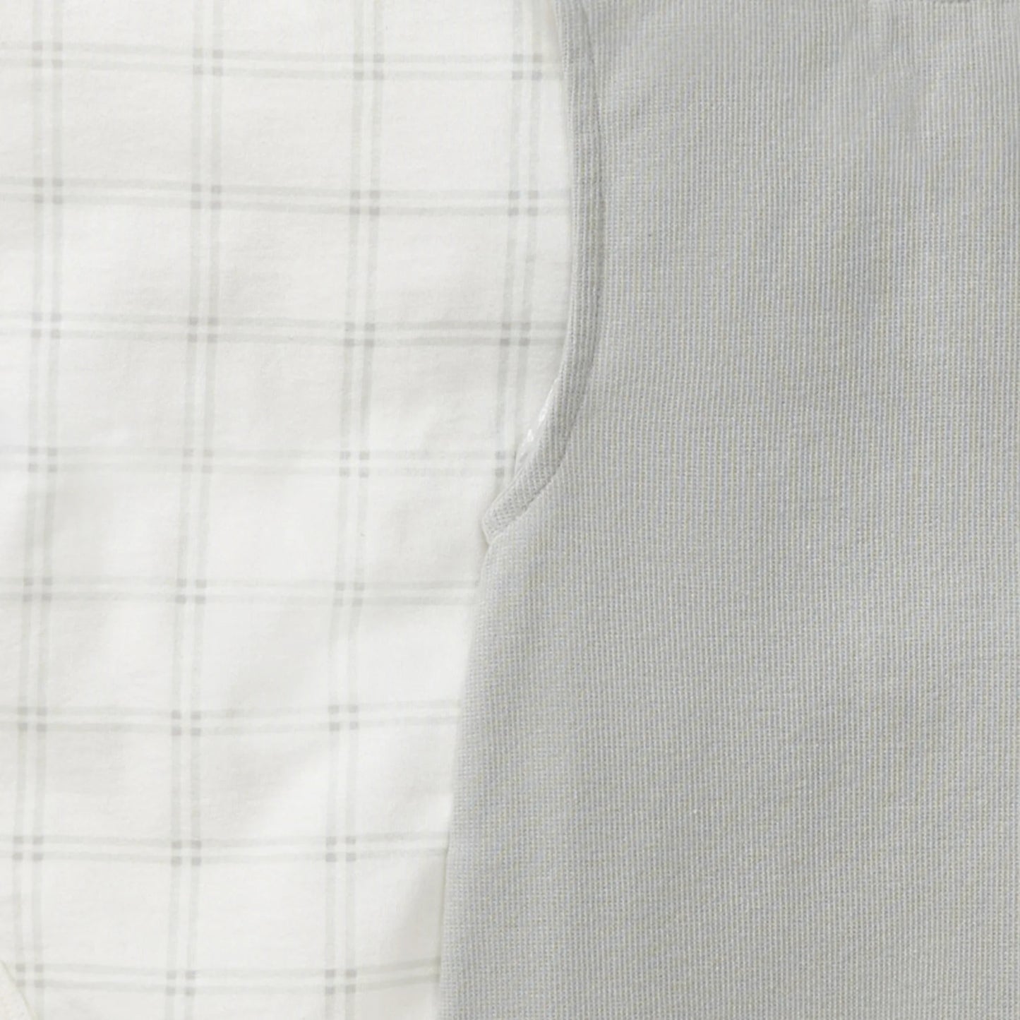 Burt's Bees Plaid Infant Jumpsuit and Bodysuit Set - Hazy