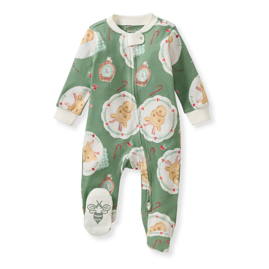 Burt's Bees Reindeer Pancakes Sleep & Play - Sage Green