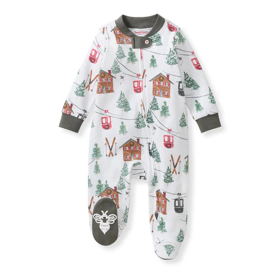 Burt's Bees Ski the Alps Matching Family Pajamas - Cloud | The Baby Cubby